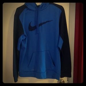 Nike blue and black hoodie